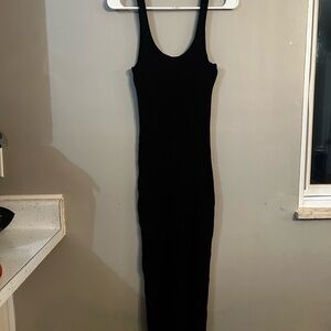 Gentle Fawn Black Ribbed Tank Maxi Dress